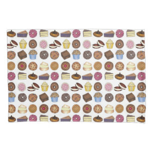 Bake Sale Cupcake Brownie Pie Cake Baked Goods Pillow Case