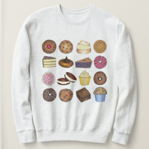 Bake Sale Cupcake Cream Puff Cake Pie Brownie Sweatshirt