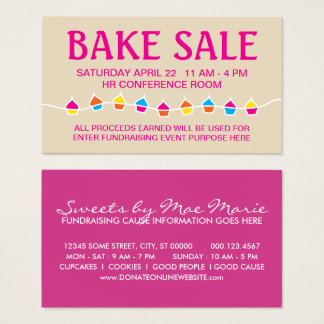 bake sale invitation