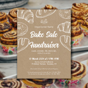 Bake Sale Fundraiser Church School Announcement Flyer