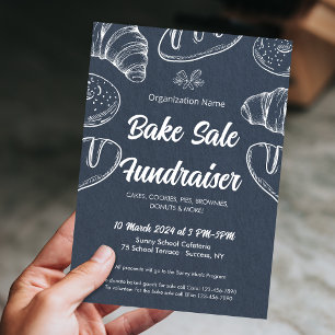 Bake Sale Fundraiser Church School Community Invitation