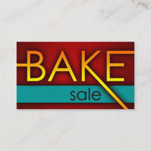 bake sale promo cards