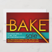 bake sale typographic flyers (Front)