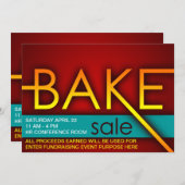 bake sale typographic flyers (Front/Back)