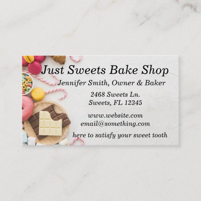 Bake Shop Business Card (Front)