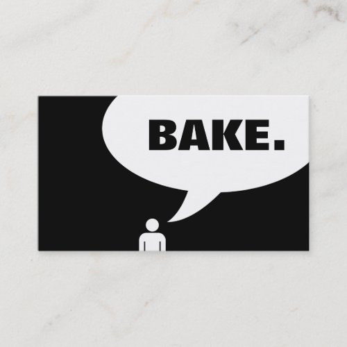 BAKE. bubble Business Card Template