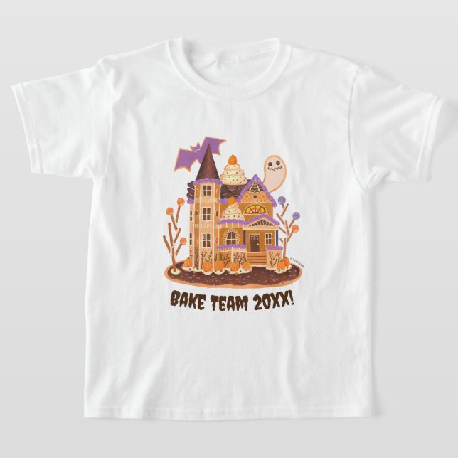 Bake Team Halloween Bake Off Kid's T-Shirt (Laydown)