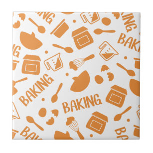 Bake the Magic: Kitchen Baking Essentials Ceramic Tile