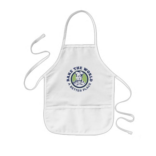 Bake The World A Better Place Amateur Bakers  Kids Apron