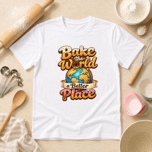 Bake the World a Better Place Baking Humor T-Shirt