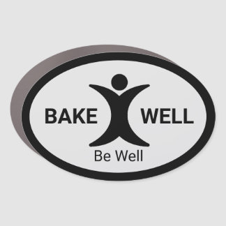 Bake Well Be Well Car Magnet