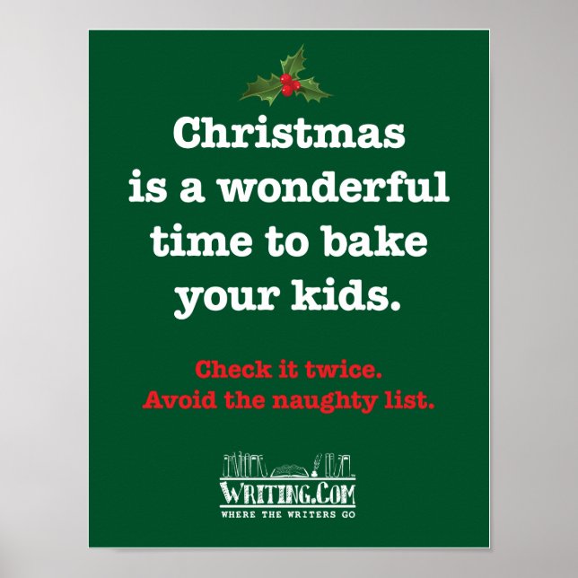 Bake Your Kids Poster (Front)