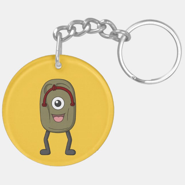 Bake-zori Japanese Sandal Monster Keychain (Back Left)