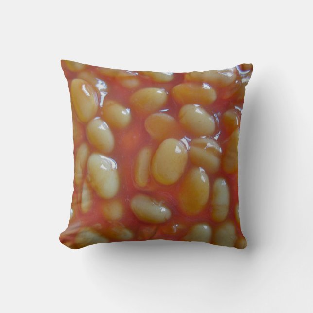 Baked Beans American Mojo Pillow/Cushion Throw Pillow (Front)