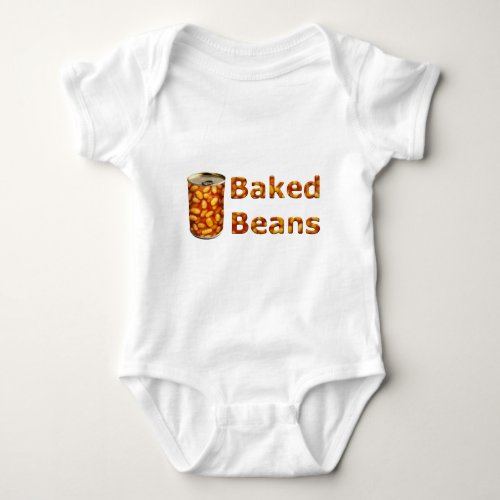 Baked Beans Can Baby Bodysuit