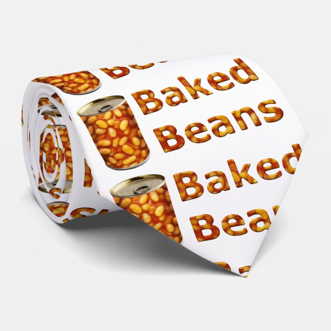 Baked Beans Can Neck Tie (Rolled)