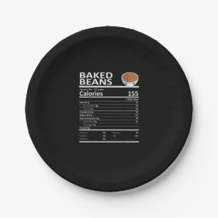 Baked Beans Nutritional Facts Thanksgiving X-Mas G Paper Plates