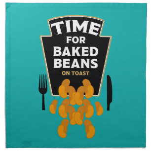Baked Beans On Toast Cloth Napkin