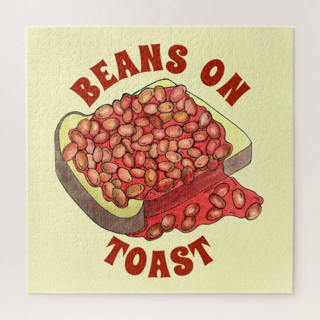 Baked Beans on Toast UK British Cuisine Food Jigsaw Puzzle (Vertical)