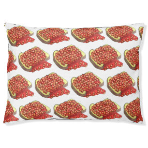 Baked Beans on Toast UK British Cuisine Food Pet Bed