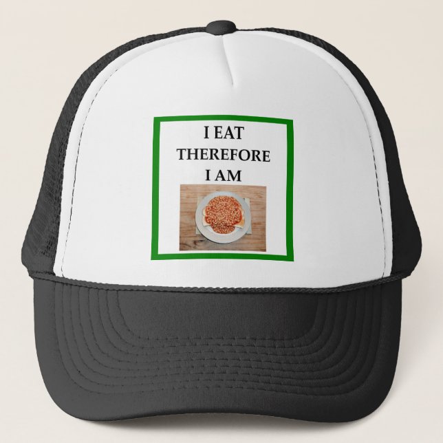 baked beans trucker hat (Front)