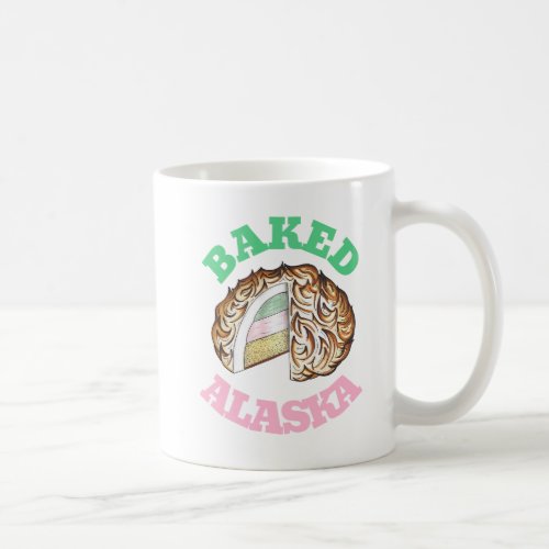 Baked Bombe Alaska Ice Cream Cake Dessert Food Coffee Mug