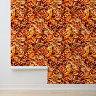 Baked Bread Pattern Wallpaper