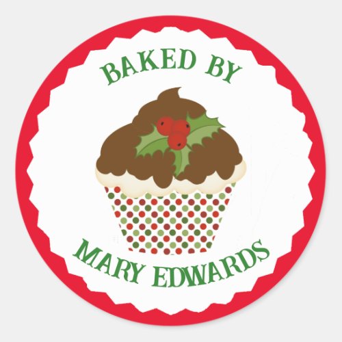 Baked By Christmas Cookie Sticker