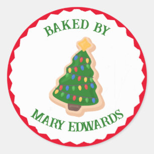 Baked By Christmas Cookie Sticker