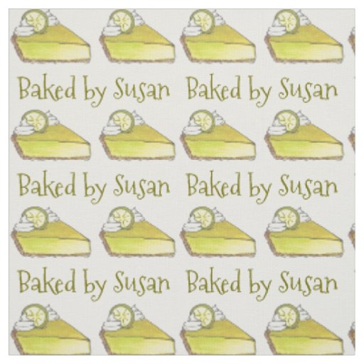 Baked By Florida Key Lime Pie Slice Baked Goods Fabric