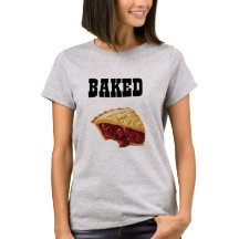baked cherrie pie piece t-shirt design baker