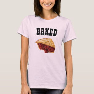 Baked Cherrie Pie Pregnancy Funny T-Shirt Design