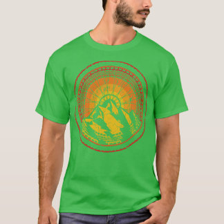Baked Earth Biking Sun Cycling Mountain Bike Art T T-Shirt