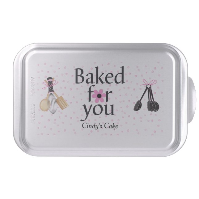 Baked for You Cake Pan (Front)