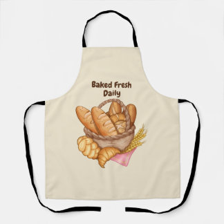 Baked Fresh Daily Bread and Rolls Bakery, Baking   Apron