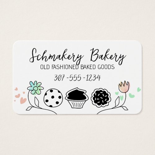 Baked goods bakery pastry chef hearts flowers