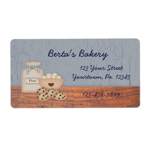 Baked Goods Business Label