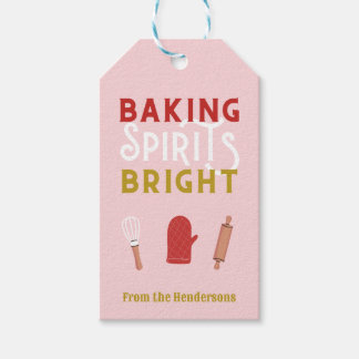 Baked Goods Christmas Baking Spirits Bright Gift Tags