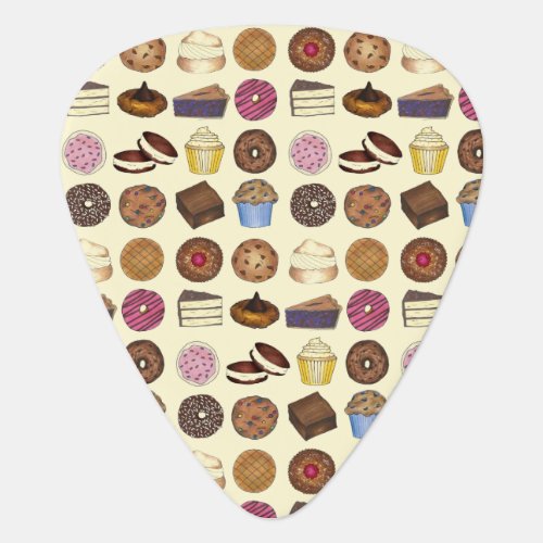 Baked Goods Foodie Muffin Cake Whoopie Pie Dessert Guitar Pick