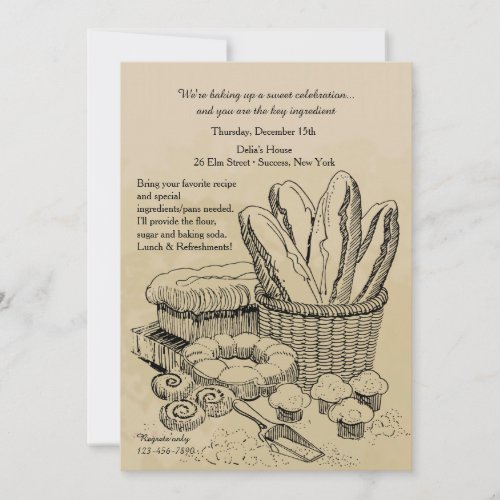 Baked Goods Invitation