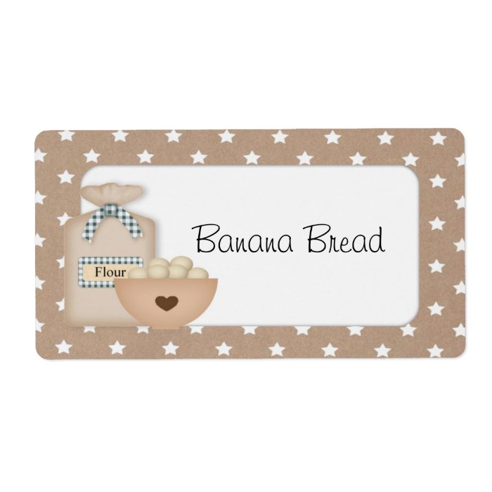 Baked Goods Label