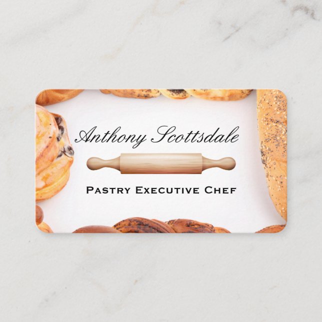 Baked Goods | Rolling Pin Business Card (Front)