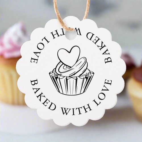 Baked Goods with love Minimal cupcake Business   Favor Tags