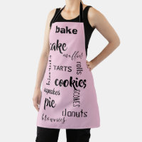 Personalized Pie Baker Aprons for Men Women Teen Kids, Cute Pastry