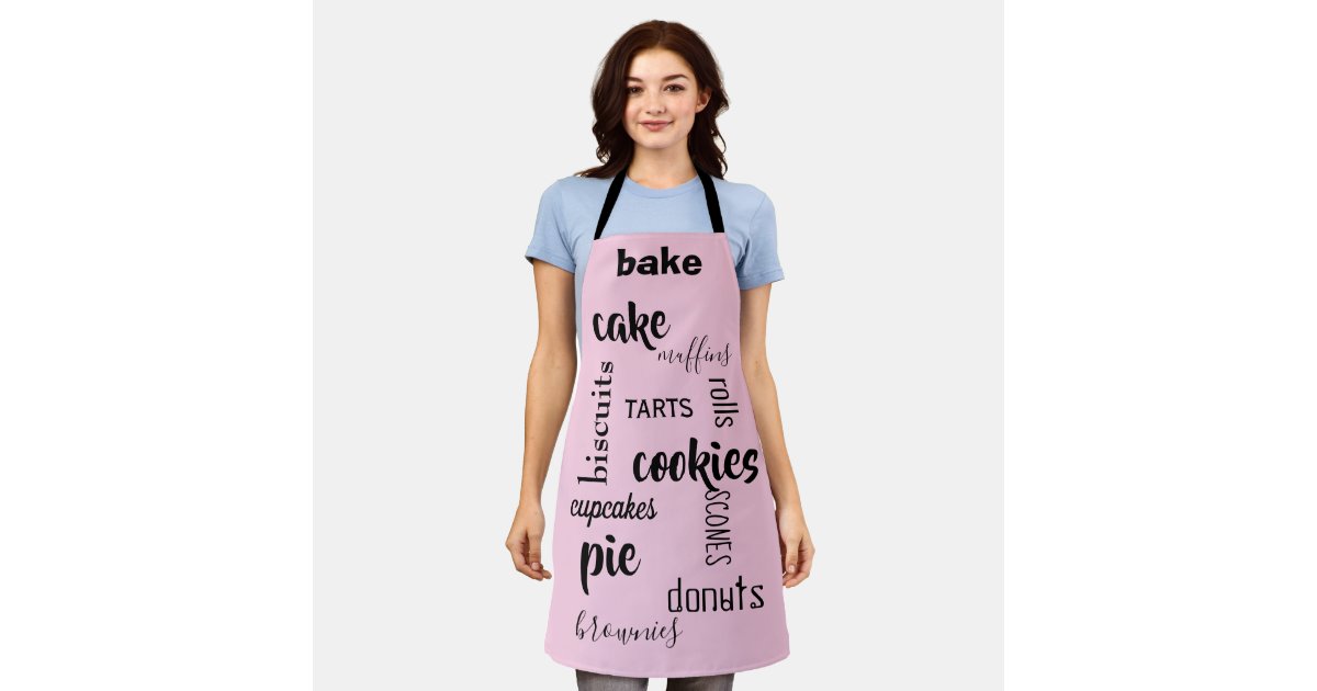 Personalized Pie Baker Aprons for Men Women Teen Kids, Cute Pastry