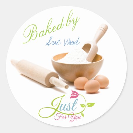 Baked Just For You Gift Labels From Your Kitchen