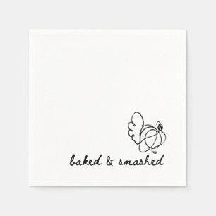 baked luxury thanksgiving napkin
