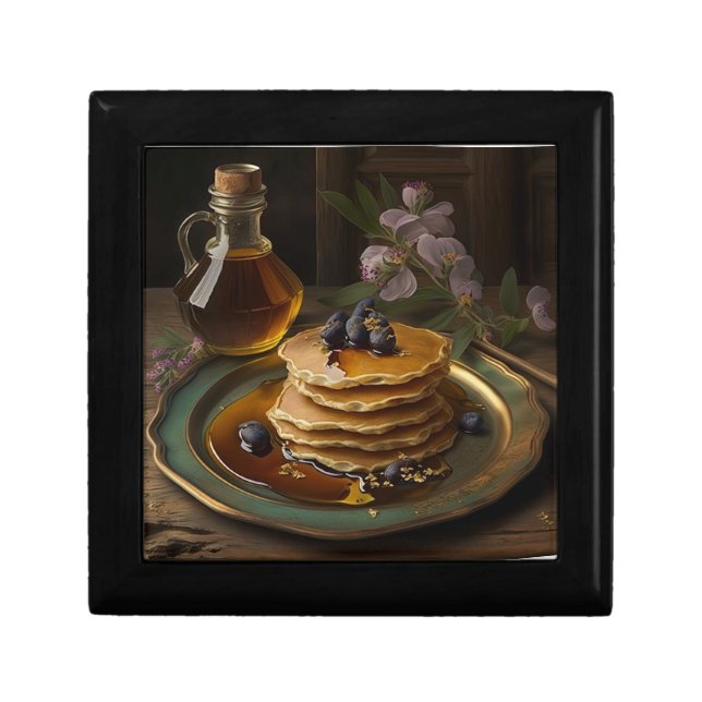 baked pancakes served on a stunnig platter  gift box (Front)