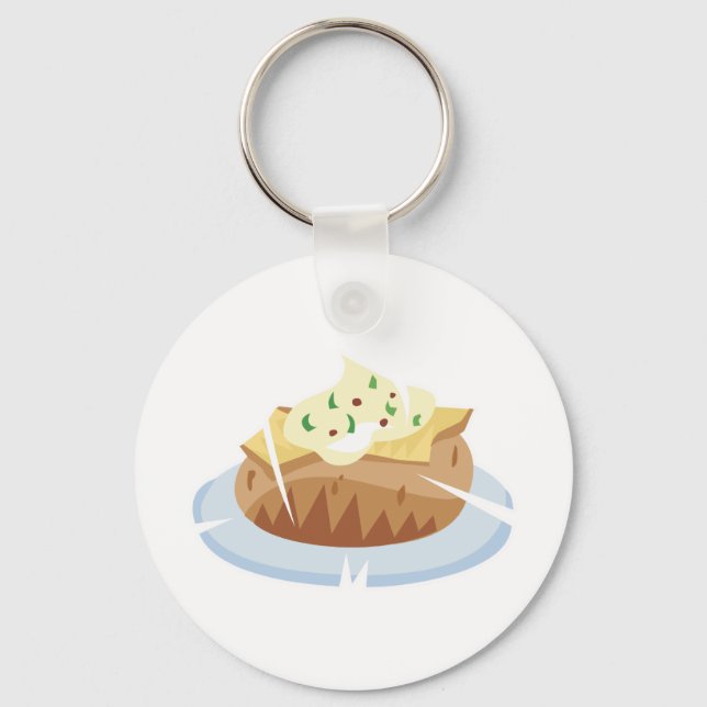 baked potato keychain (Front)