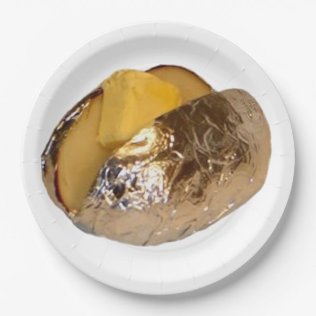 Baked Potato Paper Plates (Front)